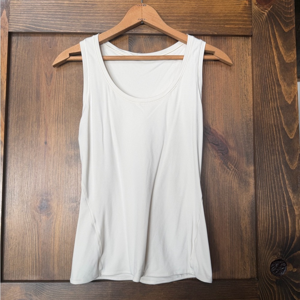 LULULEMON Cream Tank Too Double Lined Small S